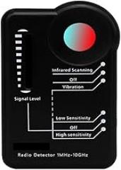 Anti Spy Detector Multifunctional Detector Hotel Hotel Anti-Sneak Camera Surveillance Out Anti-spy Anti-Surveillance Camera Alarm Finder RF Signal Detector (Color : White) (Black)