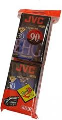 JVC Compact Video Cassette VHSc, 2 pack