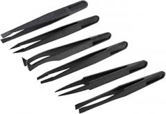 Anti-static Tweezer With Pointed Tip For Craft Electronics Jewelry-making Repair Supplies