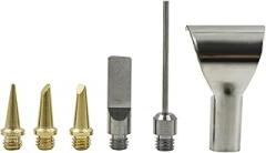 6pcs Metal Nozzle Tip Set Sponges Cutting Electronic Welding Accessories for Cordless Soldering Iron