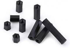 Black Nylon Spacer for Electronics Mounting for Electroplating for Communication (M3*6)