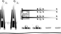 1 Pair Silver Black Metal Windshield Wiper for (1 Pcs) Rc Tracked Vehicle Trx4-4 Defender RGT Wiper New 2026 High for Reliable Electronic Component, Precision, Stable Performance