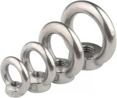 10pcs/Lot M3 M4 M5 M6 M8 M10 304 Stainless Steel Lifting Eye Nuts/Screw Ring Eye Bolt Ring Hooking Nut New 2026 High for Reliable Electronic Component, Precision, Stable Performance