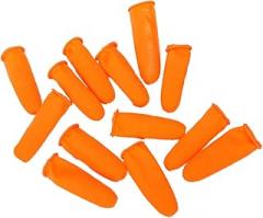 minkissy Disposable Finger Cover 200G Thickened Anti-Skid Latex Fingertip Protection Size S for Crafts Industrial Use and Electronic Repair