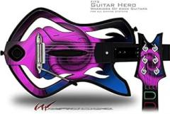 Alecias Swirl 01 Purple Decal Style Skin - fits Warriors Of Rock Guitar Hero Guitar (GUITAR NOT INCLUDED)