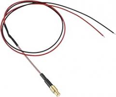 Oiyagai 2-Pack MCX Male to Red and Black Pigtail Cable, RG316, 20cm, for Antenna, LoRa, WiFi, RF Module, DIY Electronics