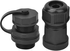 IP67 RJ45 Female Connector CAT5 6 Network Cable Socket for 3C Digital, Medical Electronics, IoT, Suitable for Household Appliances, Military Aerospace (+1 Shell)