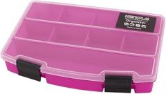 Plastic 9 Tool Organizers Slots Electronic Components Storage Box Tool Boxes Organizer Fuchsia