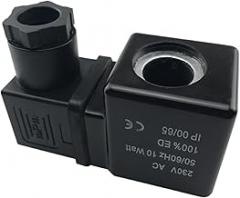 1pc Solenoid valve coil TM30 High voltage electronic drain valve coil AC220V DC24V inner bore size 14.5mm Height 42mm(AC220V)