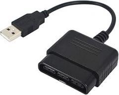 Gamer Gear PS1 PS2 to USB Adapter Controller Converter for PC - USB 2.0 Cable w/Double Vibration Function - Analog & Digital Mode PS1 & PS2 to USB for Wired/Wireless PS3 Console