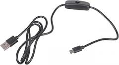 USB to Tiny USB Charging Cable Featuring On Off Switches 30cm/100cm for Convenient Power Control of Electronic Devices