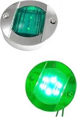 1Pcs DC12V/24V Boat Transom LED Stern Light Round Cold White LED Tail Lamp Yacht Accessory Blue/White/Yellow/Grrien/Red New 2026 High For Reliable Electronic Component, Precision, Stable Performance