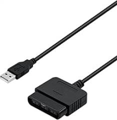 Mcbazel PS2 to USB Adapter for PlayStation 2 Controllers, Converter Cable for PC & PS3, Plug & Play DualShock 2/3 Support(NOT Compatible with Dancing Mat Guitar Hero)
