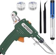 Soldering Gun Kit 60W Soldering Iron Kit with Solder Wire,Internal Heat solder Iron, Auto Send Tin Soldering Kit for Electronics Welding Repair DIY