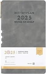 for Grey|A6|2025 Daily Weekly Monthly Planner from 01.2025-12.2025 Dated Page Leather Academic Calendar 12 Month Day New 2025 High Reliable Electronic Component