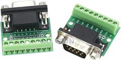 DB9 Male Female Adaptier Signals Terminal Module RS232 RS485 Serial to Terminal 9-Pin 9-Hole C0innector New 2026 High for Reliable Electronic Component, Precision, Stable Performance