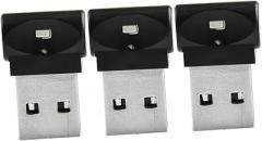 OUNONA 3pcs Practical USB Car Atmosphere Light Mini Led Decorative Lamp for Vehicles Home Office Soft Glow for Trunk Ceiling Desk USB Connection