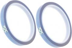 HEALLILY 2rolls High Temp Thermal Tape Heat Resistant Tape for Sublimation No Residue for Printing and Electronics
