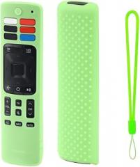Soft Silicone Protective Housing Case for Hisense ERF3A69 ERF3R69 ERF3I69 ERF3S69 ERF3N69 ERF3A69 for Toshiba CT-95003 Remotes Anti-Scratch Drop-Proof Non-Slip Dust Cover (Glow-in-The-Dark Green)