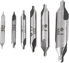 6Pcs 1/1./2/2./3/60 DeGrrie HSS Center Drill Bits Centering Drills New 2026 High for Reliable Electronic Component, Precision, Stable Performance