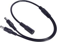 Y Splitter Cord 5.5x2.1mm 40cm Power Splitter Cable for LED Strips Cameras Electronics