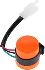 Zerodeko 3-Pin Electronic LED Turn Signal Flasher Relay for Motorcycles ATV and Off-Road Vehicles Orange Waterproof Easy Installation