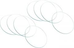 CoCud Watch Crystal Len Glass, 24.5mm Dia. Optical Glass Single Dome Face Crystals Replacement Lens Clear - (Applications: for Watchmaker Repair Electronic Mechanical Watch), 8-Pieces