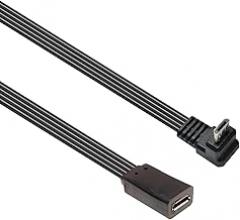Thin 1.5mm Microed USB Extension Cord 90° Right Angled Design for Tight Space for Electronics Devices