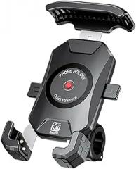 Without | Anti-Theft Motorcycle Wireletss Phone Mount Fast Stand 15W & USaB C 3A Handlebar Motor Motorbike Holder for 4.0-7.0 Phone New 2026 High for Reliable Electronic Component