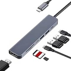 USpB 3.0 Type-C Hub HDMI-Compatible Adaptier 4K Thunderbolt 3 USpB C Hub 3.0 TF SD Reader Slot PD for MaicBook Pro/Air/Mate New 2026 High for Reliable Electronic Component