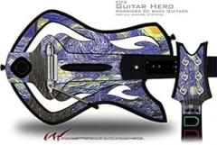Vincent Van Gogh Starry Night Decal Style Skin - fits Warriors Of Rock Guitar Hero Guitar (GUITAR NOT INCLUDED)