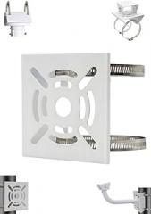 Universal Wall Mounting Bracket with 2 Loops, Vertical Pole Mount Adapter for CCTV Security Camera PTZ Dome Indoor Outdoor AP Access Point Client CPE