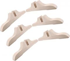 Milisten 6pcs Natural Wood Room Divider Screen Base Feet, Folding Privacy Screen Holder Stands for Home and Office Partition Support