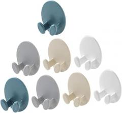 PRETYZOOM 8pcs Wire Cord Organizers Wall-Mounted Hook Brackets for Electronics Cable Management Rack Adhesive Holders