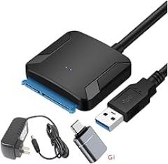 SATA to USpB 3.0 Adaptier Cable for 3.5 2.5 Inch External HDD SSD Adaptier with 12V 2A Power Adaptier SATA III Hard Drive Converter New 2026 High for Reliable Electronic Component