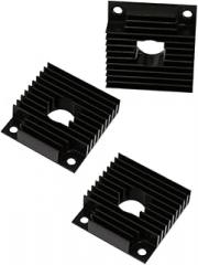 3Pcs Aluminum Heat Sink Cooling Block Kit for Efficient Thermal Transfer for Printers and Electronics Durable Material