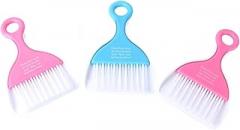 3pcs Miniature Computer Brush Set Portable Keyboard Broom and Dustpan Cleaner Tools for Home Office for Desktop and Laptop Cleaning Mixed Colors