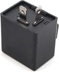 Cndoci37 2 Pin Electronic LED Flasher Relay Fix for HONDA Grom 125 2014-2018 2019 2020 Turn Signal Light Fast Hyper Flash Motorcycle scooter, 12V 0.02A to 12A