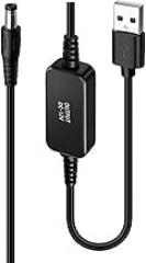 5v to 12v Boosting Cable for Connecting Power Sources to Routers Electronics High Compatibility USB to Dc5.5mm Adapter Cord Cable