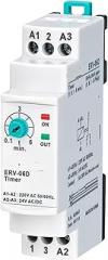 ERV-06D On Delay Time Relay Electronic Adjustable (0.1-6min.) 1Pcs(150-260VAC 24VDC)