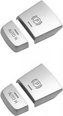 [Replacement] 2 PCS ABS Chrome Decoration Cover for Electronic Hand Brake P Button, for BMW, F10, F07, F01, X3, F25, X4, F26, F11, F06, X5, F15, X6