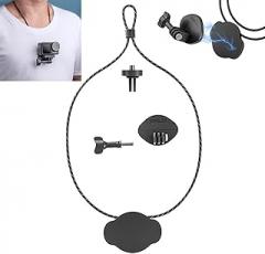 LICHIFIT Magnetic Quick Release Chest Mount First Person View Bracket Holder with Adjustable Neck Strap for DJI OSMO Action 4 for Insta360 X4 /Ace Pro for GoPro Hero 12 Cameras POV Shooting