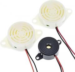 2PCS 95DB Alarm High-Decibel Dc 3-24V 12V Electronic Buzzer Beep Intermittent Continuous for Car Van SFM-27 New 2025 Arrival High Reliable Component, Precision, Stable Performance