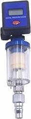 Electronic Air Pressure Regulator Air Compressor Water Oil Separator Filter 1/4