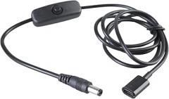 USB Type C to DC5521 Female Charging Cable with Switcher for Home Electronics and Office Devices 44.49inch Length