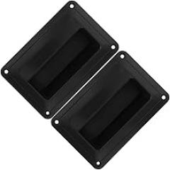 Homoyoyo 2pcs Plastic Recessed Speaker Side Handles Portable Audio Speaker Pull Handle Replacement for Stage Monitor and Dj Cabinets Black