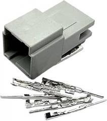 8 Pin 30700-1080 Auto Rearview Mirror Reversing Image Harness Connector 30968-1080 Electronic Visual System Socket (Color : Dark Grey, Size : 1 Set)