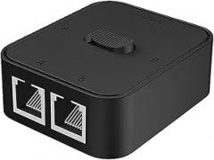 1000Mbps RJ45 Switcher Adaptier 2Port Gigabit C0innector 2 1 Out/1In2 Out External Network Switcher Splitter for Laptop TV Box New 2026 High for Reliable Electronic Component