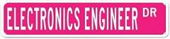 Electronics Engineer Gift Metal Wall Decor Profession Electronics Engineer Decor Art Wall Plaque Decor Electronics Engineer Metal Sign Custom Street Quality Sign for Kitchen Bedroom Front Porch