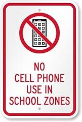 No Cell Phones Or Electronics Allowed Metal Tin Sign, 8x12 Inch – Safety or Decorative Wall Sign